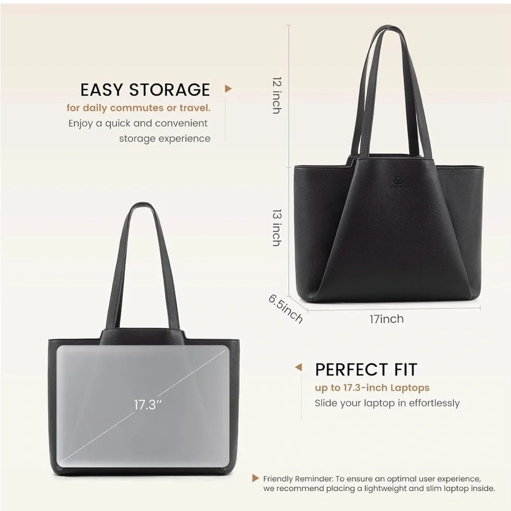NWT Lovevook Laptop Tote Bag 15.6